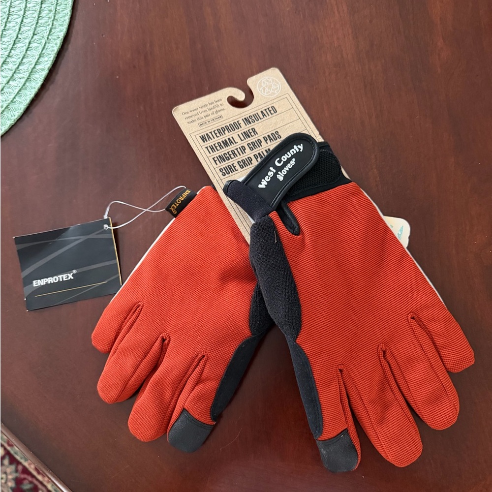 West County Gardener Waterproof Gloves  Women’s Adult Small Nee With Tags